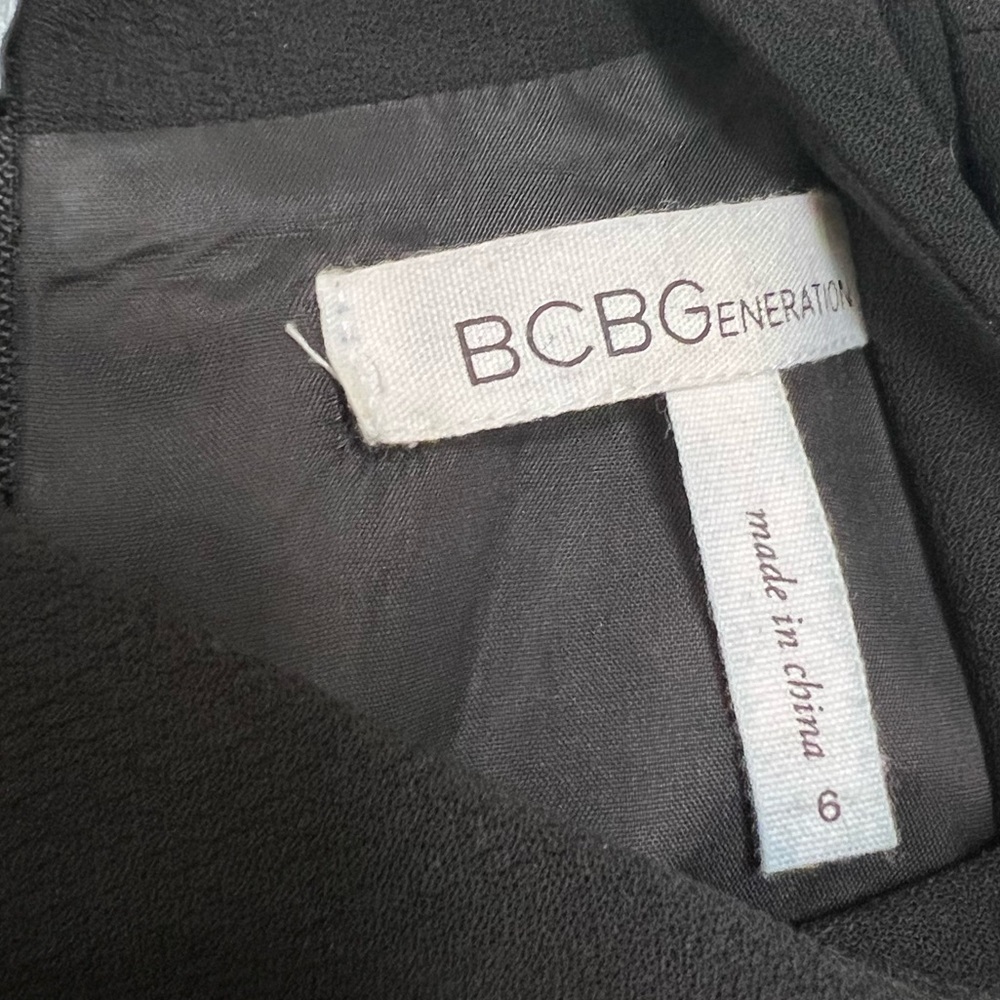 Bcbgeneration Black Strapless Mock Neck Dress - image 4